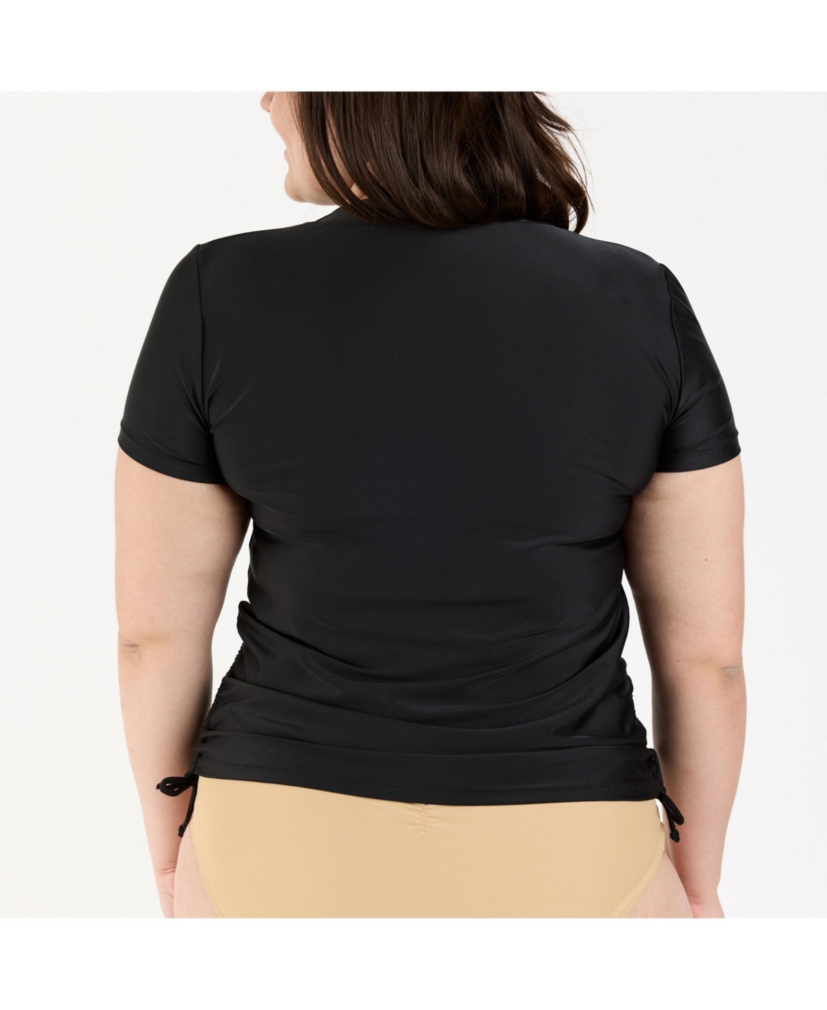 Calypsa Plus Mock Neck Adele Swim Top