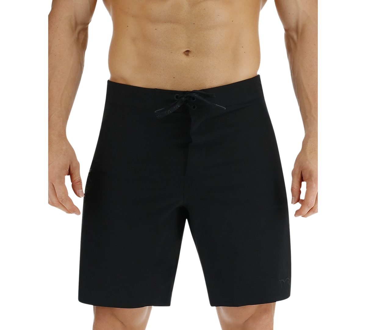 Shop Tyr Men's Mobius Solid Performance 9" Board Shorts In Black