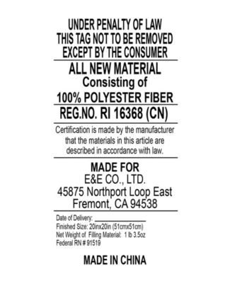 Duke Ribbed Faux-Fur Decorative Pillow, 20" x 20"