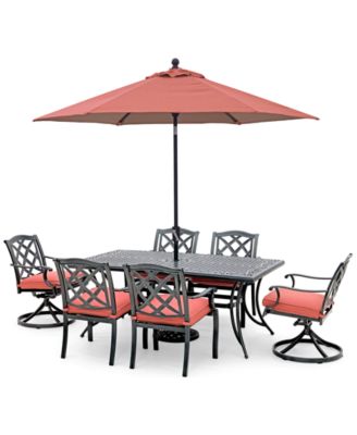 Wythburn Mix and Match Lattice Outdoor Swivel Chair, Created for Macy's