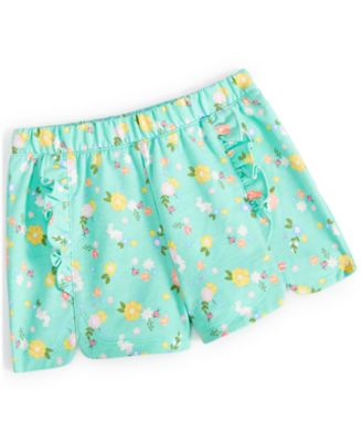 First Impressions - Baby Girls French-Terry Floral-Print Shorts