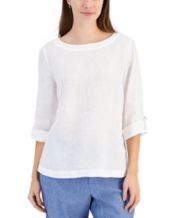 Macys white womens tops shop