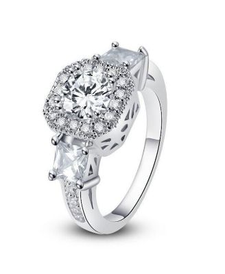Cubic Zirconia Rings-  "Exotic Crystal Ring"
