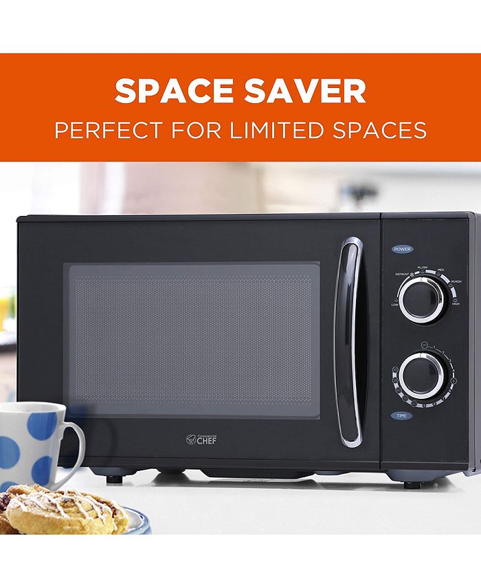 Commercial Chef 0.9 Cu. Ft. Black Counter Top Microwave Macy's