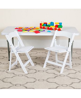 10 Pack Kids Resin Folding Event Party Chair With Vinyl Padded Seat