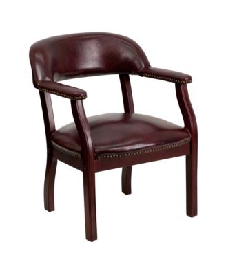 Brass Conference Chair With Accent Nail Trim