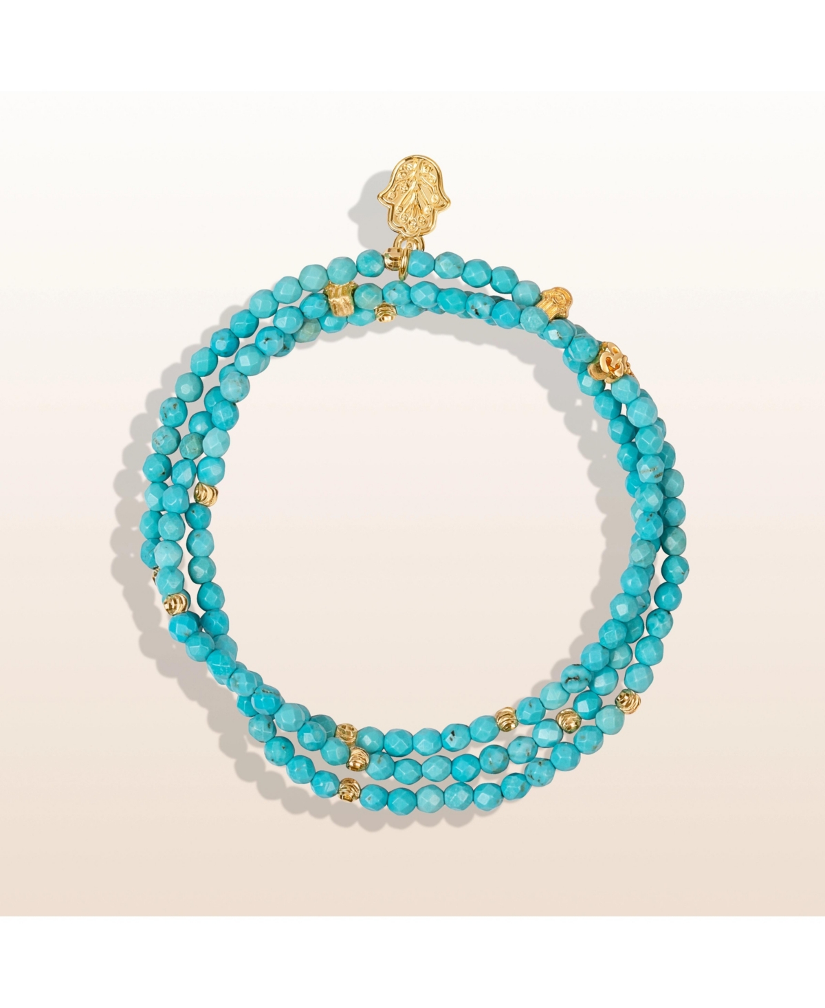Blessed Tranquility Turquoise Wrap - Turquoise/gold