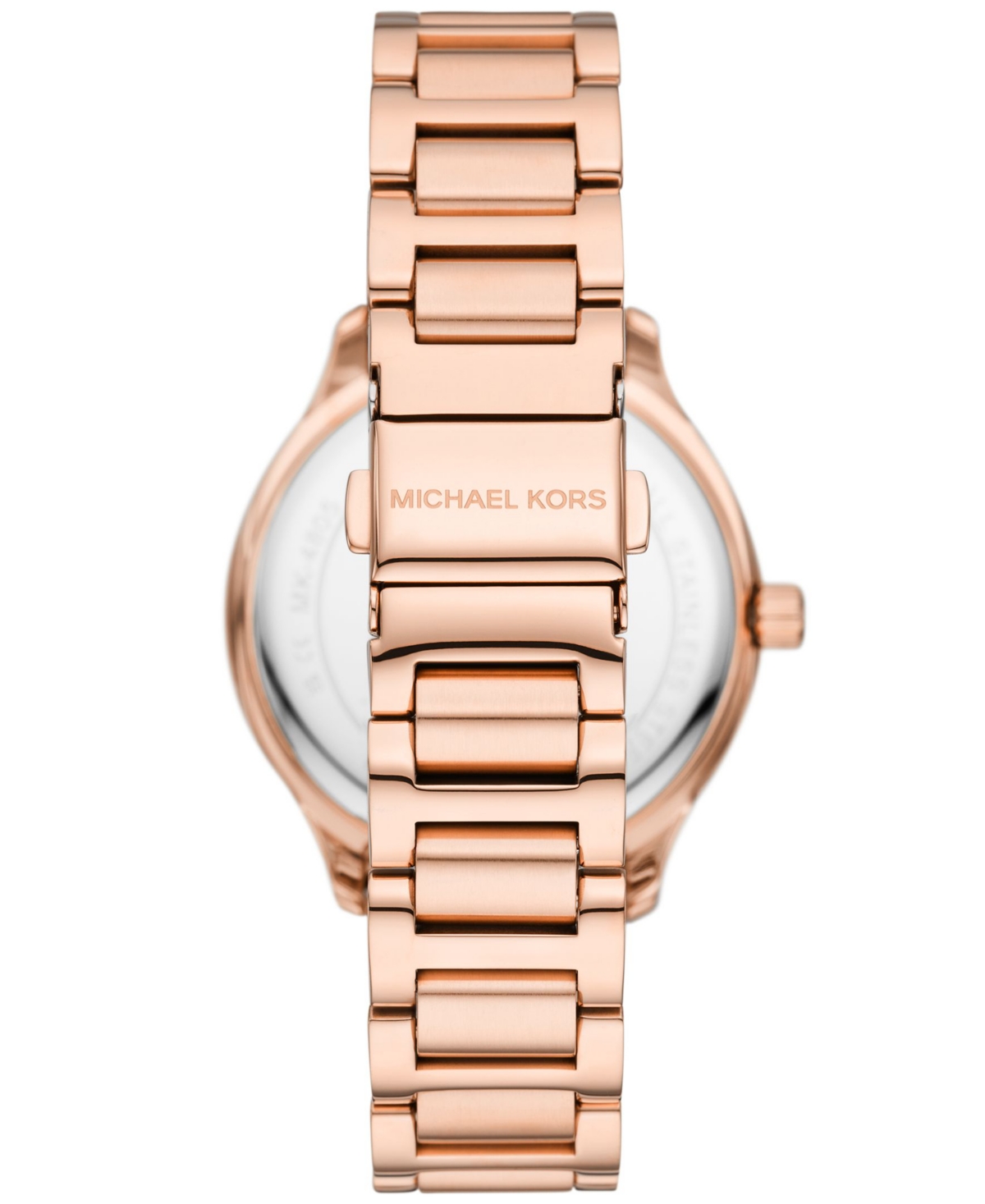 Shop Michael Kors Women's Sage Three-hand Rose Gold-tone Stainless Steel Watch 38mm