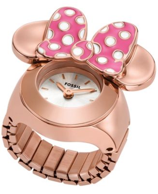 Fossil Women's Disney x Fossil Limited Edition Two-Hand Rose Gold