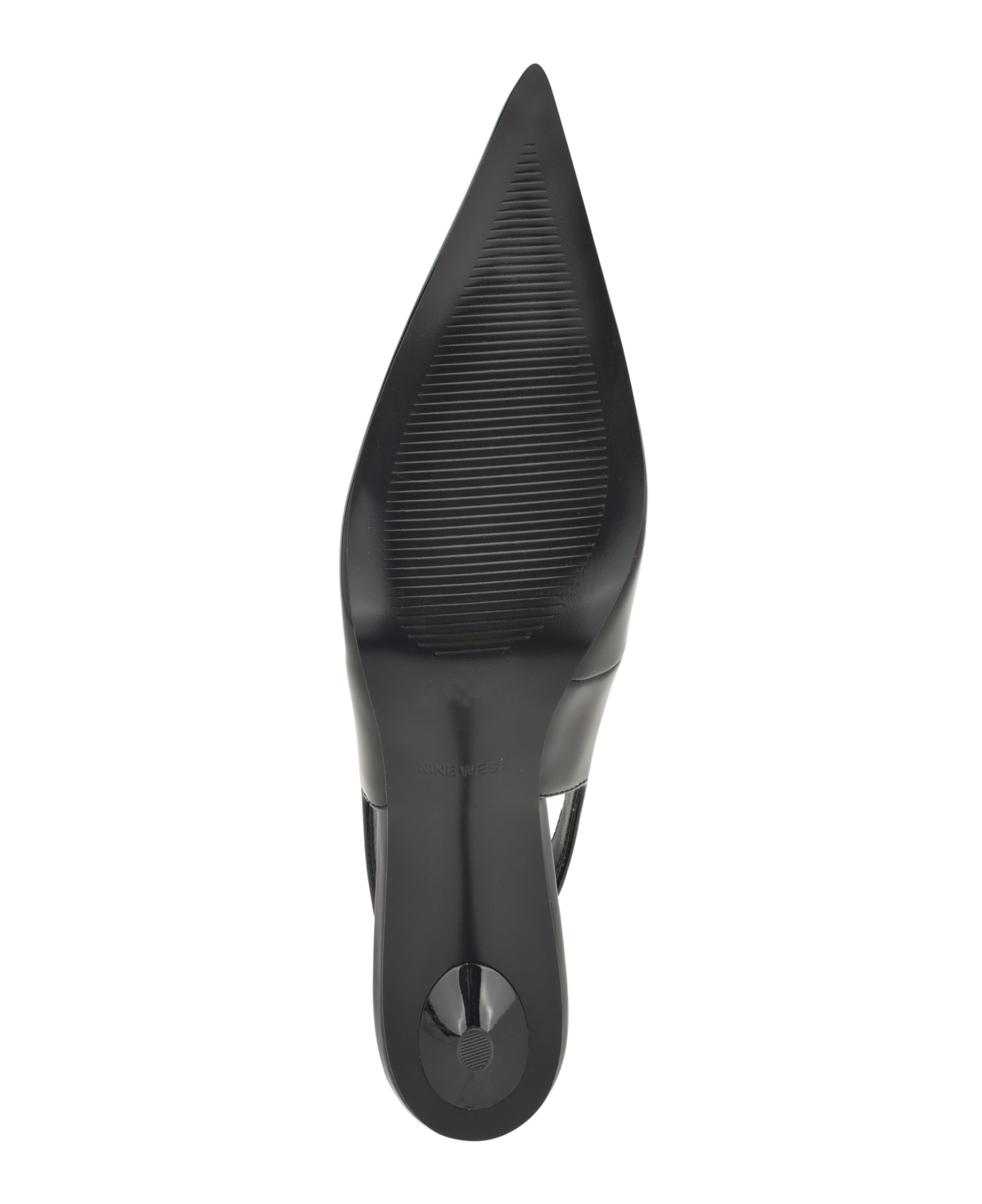 Nine West Women's Denaye Pointy Toe Stiletto Dress Pumps - Black Patent- Faux Patent Leather