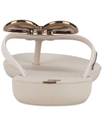 Women's Wave Heart Sparkle Flip-Flop Sandals