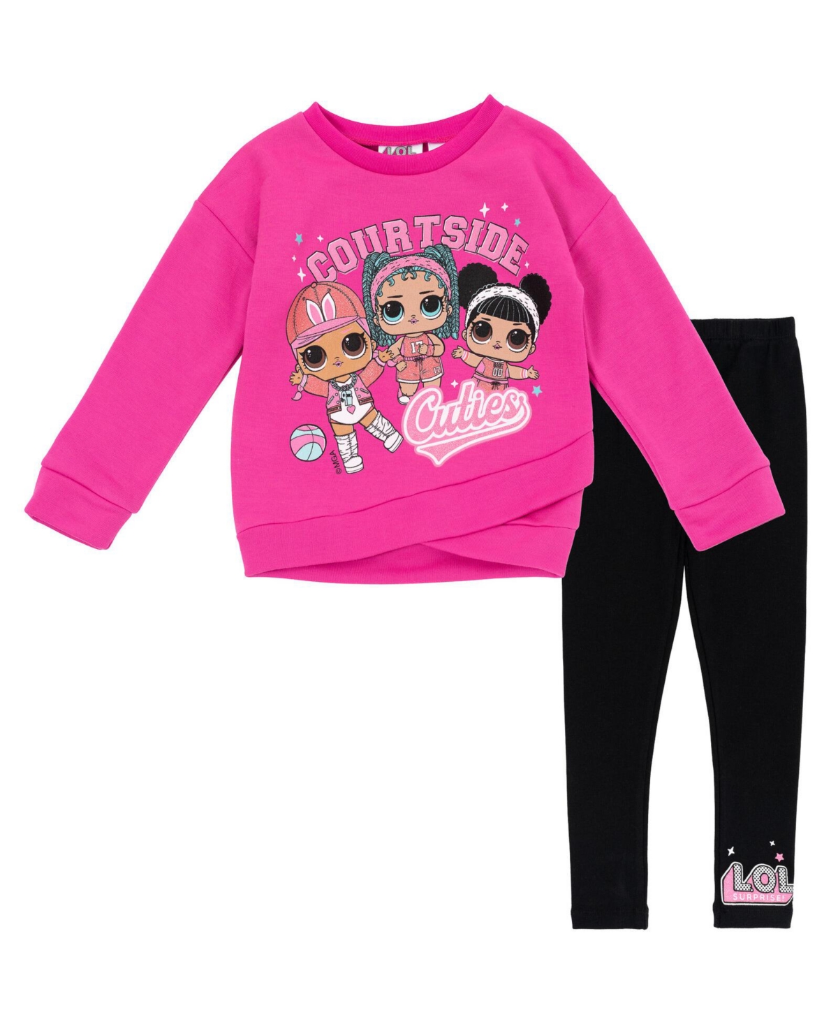 L.o.l. Surprise! Girls Fleece Sweatshirt and Leggings Outfit Set to (4 - 18-20) -pink