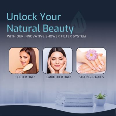 Chrome Shower Filter &amp;#x2013; 15-Stage Water Softening, Replaceable Cartridge, Removes Chlorine &amp; Odor, Improves Skin, Hair &amp; Nails