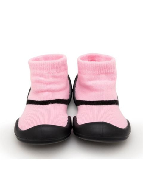 Обувь Komuello First Walk Sock Shoes Mary Jane - Pink для девочек-малышей, цвет: Розовый