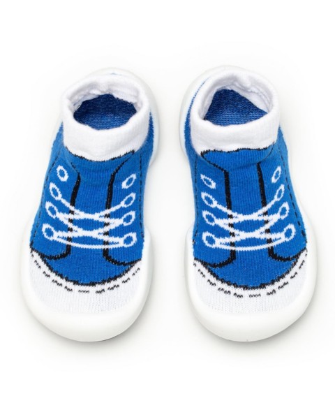 Детские Komuello Infant Girl Boy First Walk Sock Shoes Sneakers - Blue