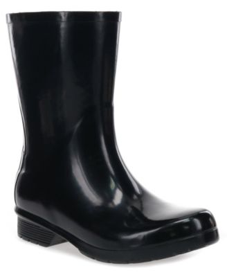Women's Polished Mid Rain Boot