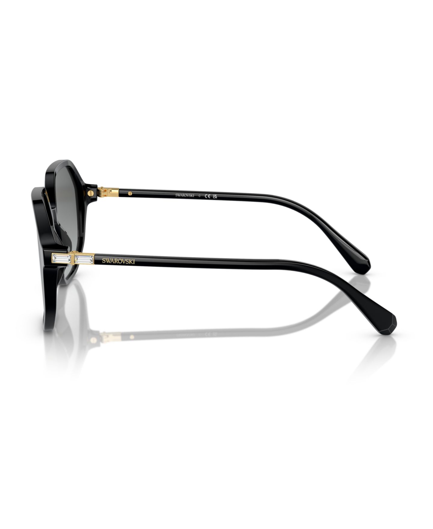 Женские солнцезащитные очки Swarovski Sunglasses, Gradient SK6003, цвет: Чёрный — фото 3