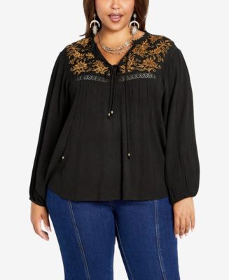 macy's nike plus size tops