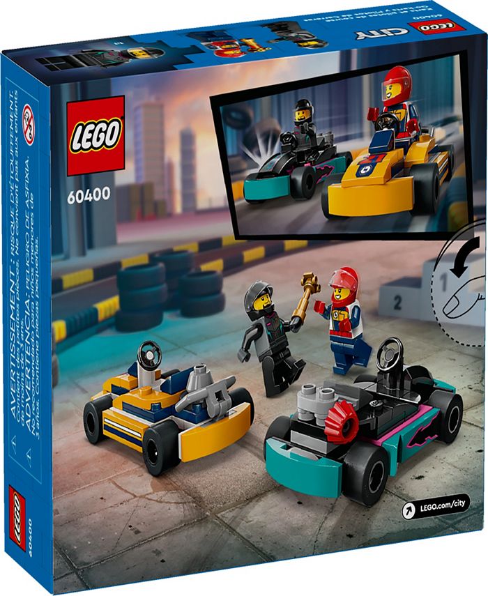 LEGO® City 60400 Great Vehicles Go-Karts and Race Drivers Toy Building ...