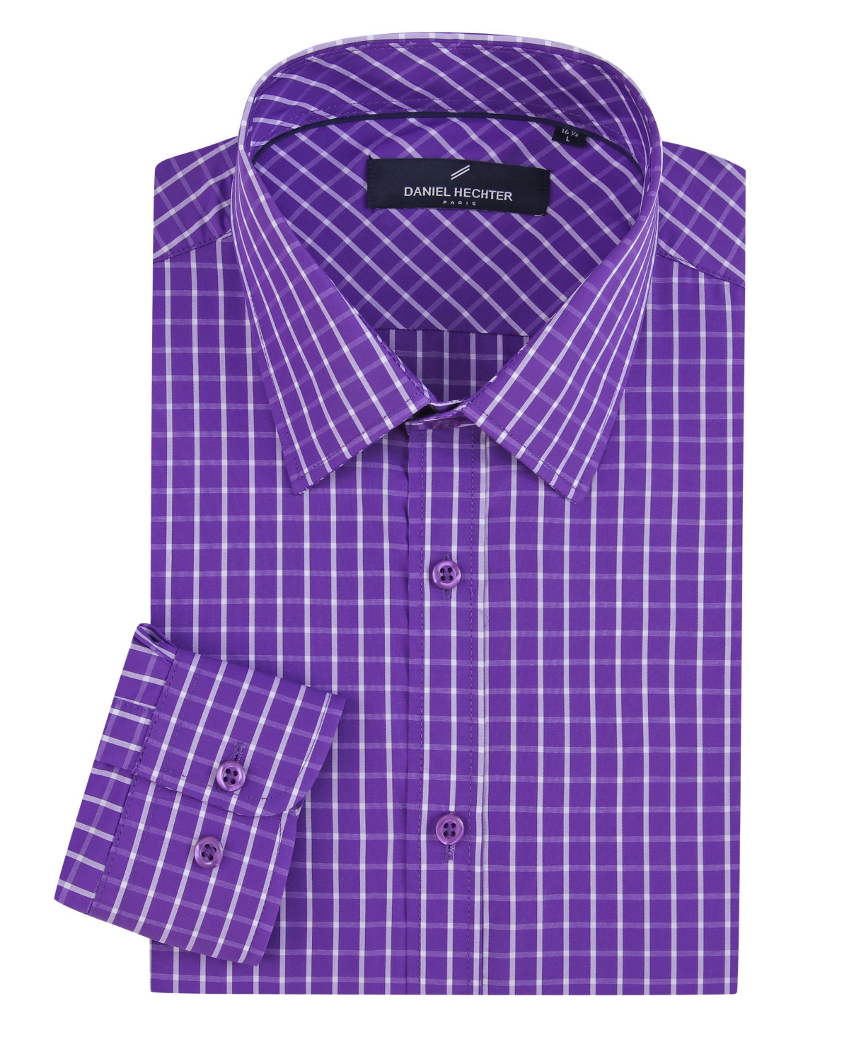 Check Dress Shirt - Purple