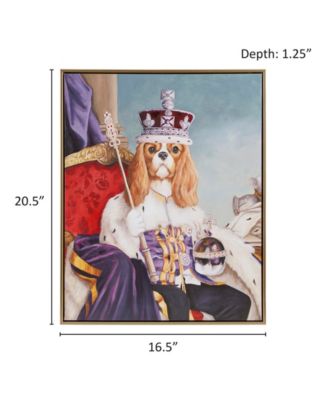 Pet Portrait King Charles Spaniel Iii Framed Canvas Wall Art