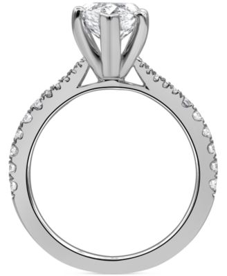 Certified Lab Grown Marquise Diamond Split Shank Engagement Ring (3-1/3 ct. t.w.) in 14k Gold