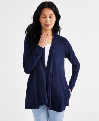 Style & Co - Petite Solid Open-Front Cardigan