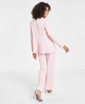 Anne Klein Women's Open-Front Jacket, Sequin Tee & Extended-Tab Trousers