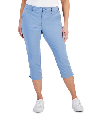 Style & Co Women's Mid-Rise Comfort Waist Capri Pants, Created for Macy ...