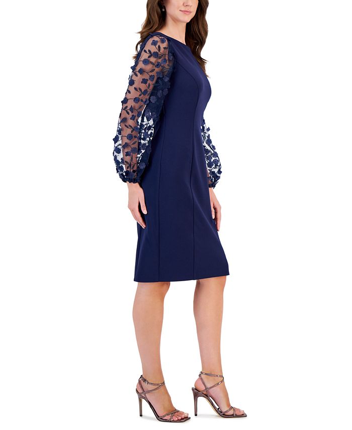 Cap Sleeve Pleated Bateau Neck Sheath Long Dress Mulberry main image 1
