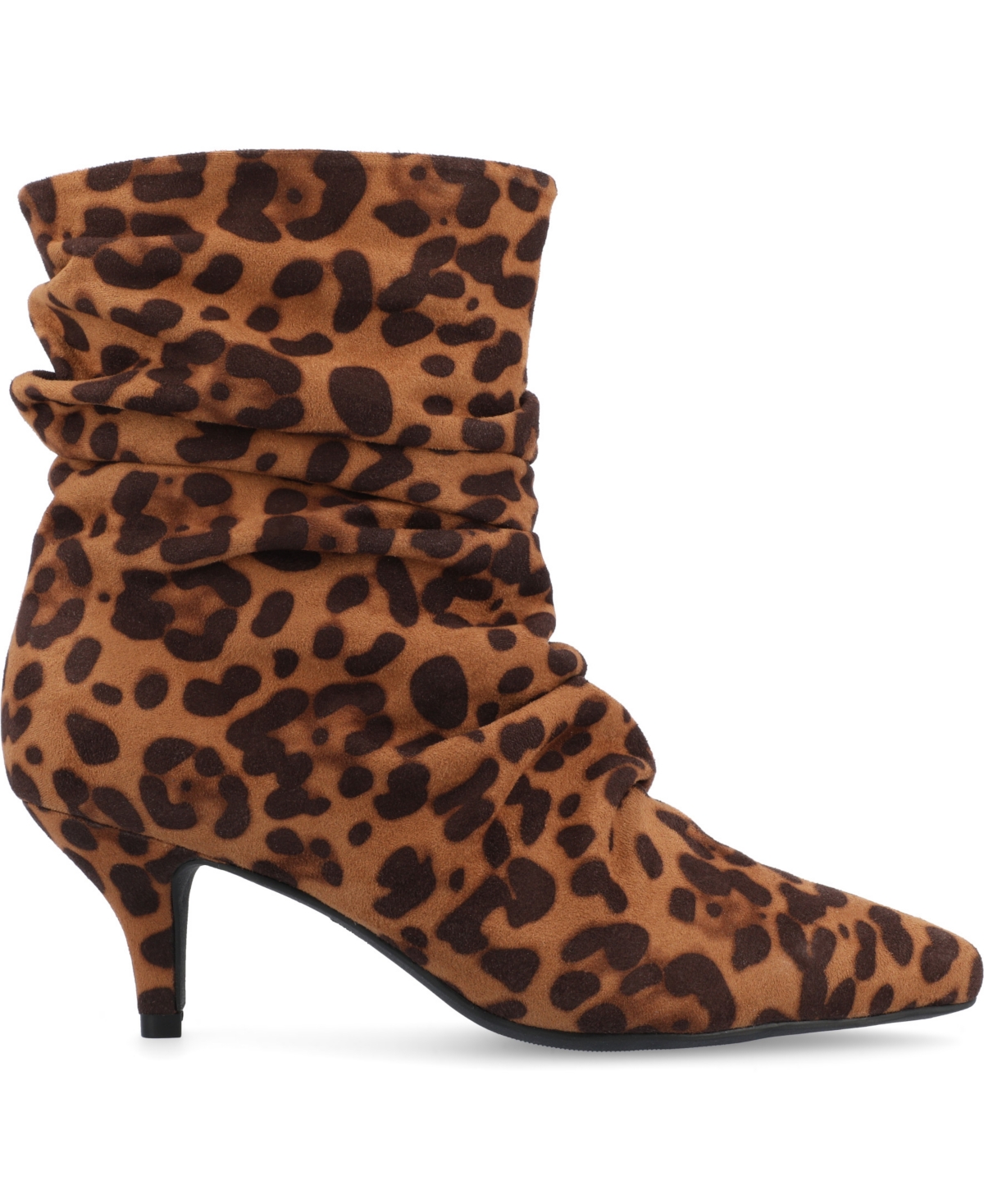 Journee Collection Women's Jo Slouchy Kitten Heel Dress Booties