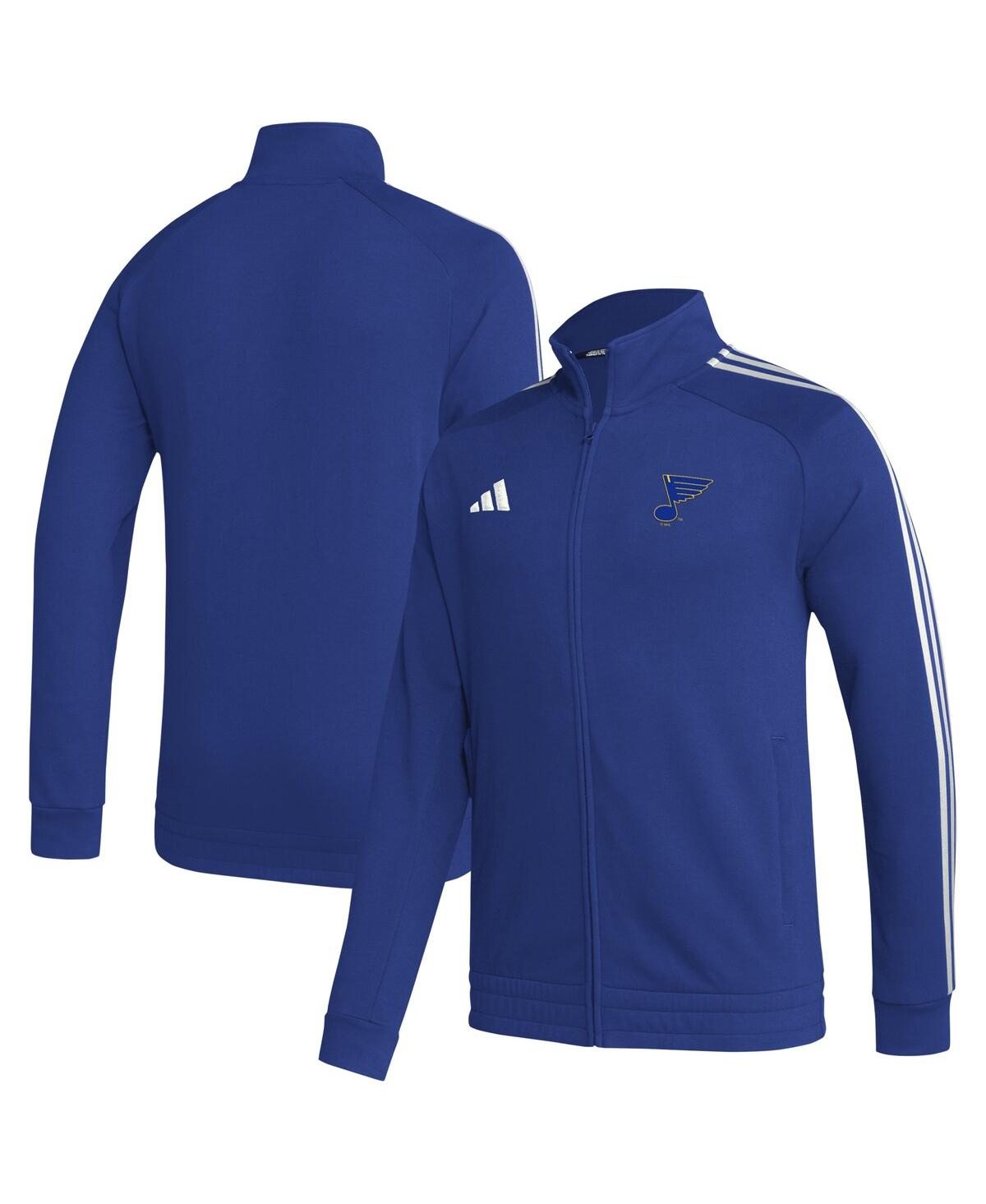 Adidas Originals Men's Adidas Blue St. Louis Blues Raglan Full-zip Track Jacket