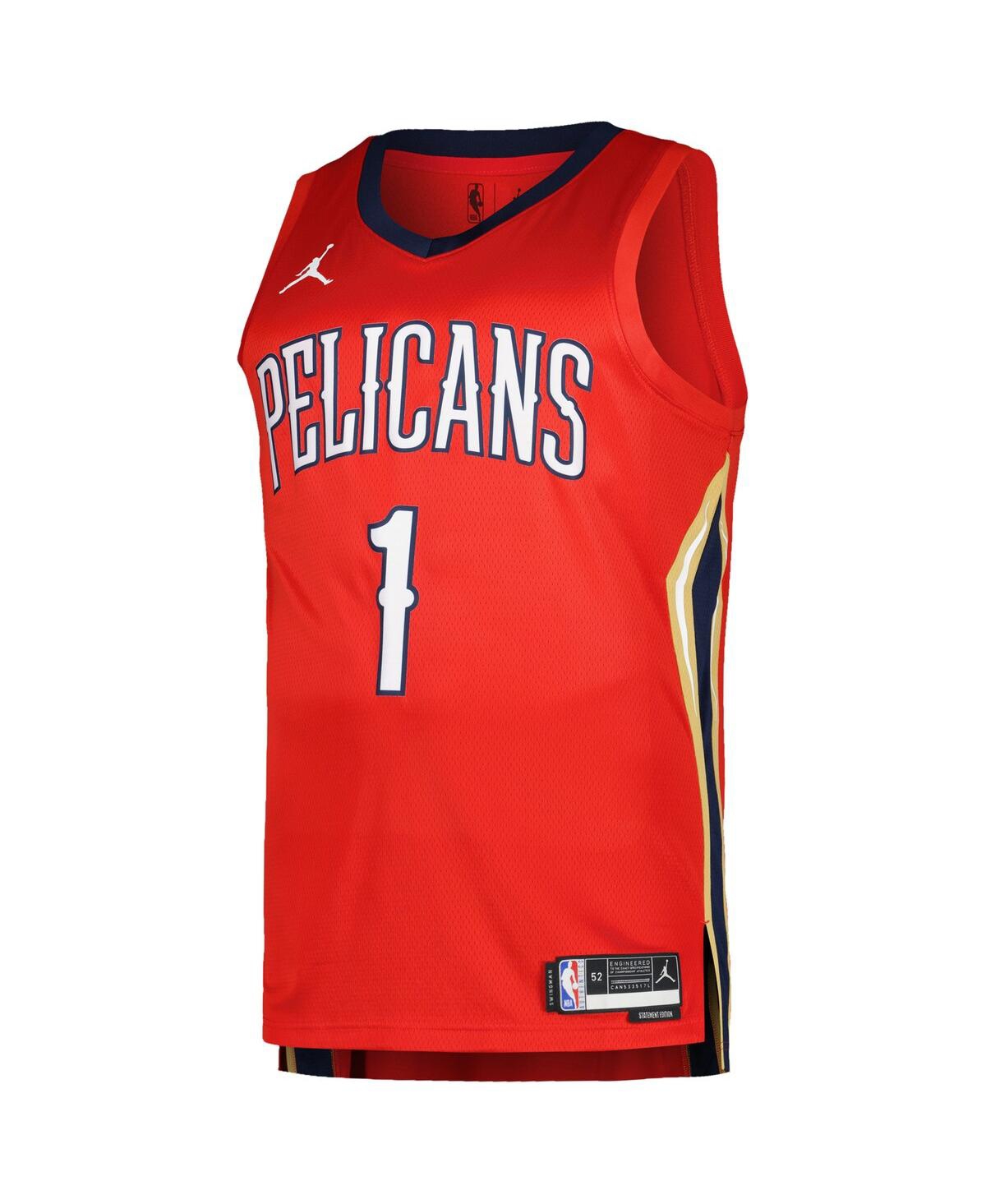 Men's Jordan Zion WilliamsonNew Orleans Pelicans Swingman Player Jersey - Statement Edition - Red
