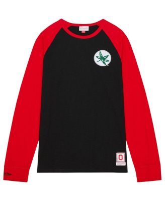 Men's Black Ohio State Buckeyes Legendary Slub Raglan Long Sleeve T-shirt