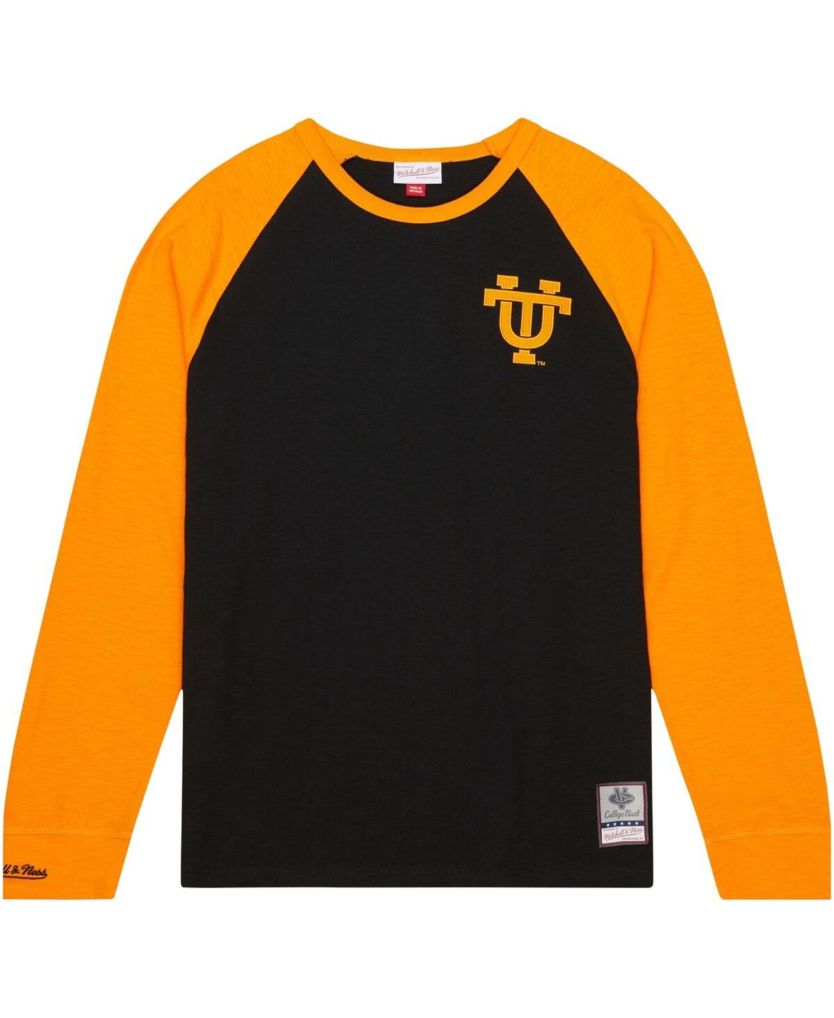 Men's Mitchell & NessTennessee Volunteers Legendary Slub Raglan Long Sleeve T-shirt - Black