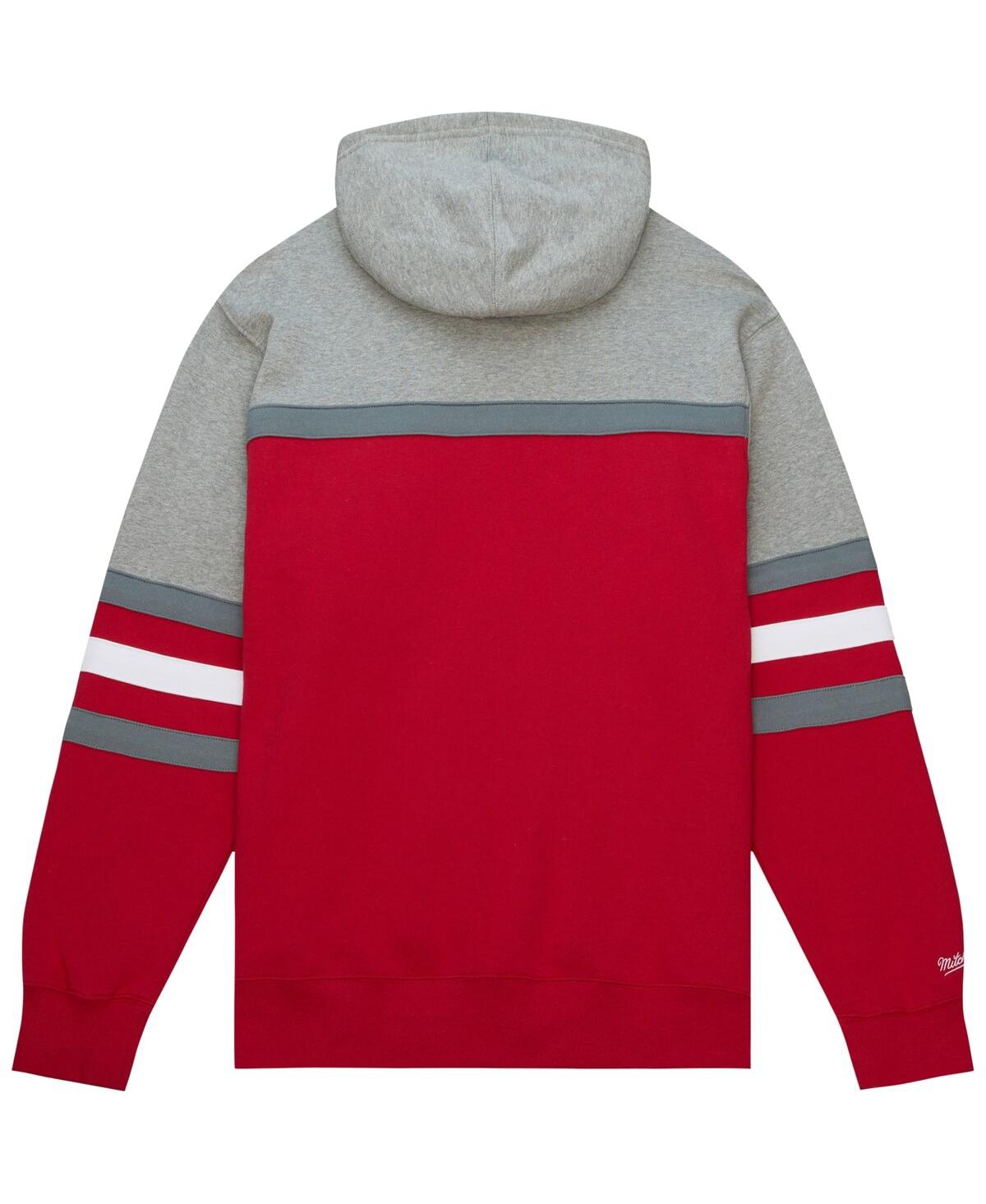 Mitchell & Ness Men's  Red Washington State Cougars Head Coach Pullover Hoodie In Red