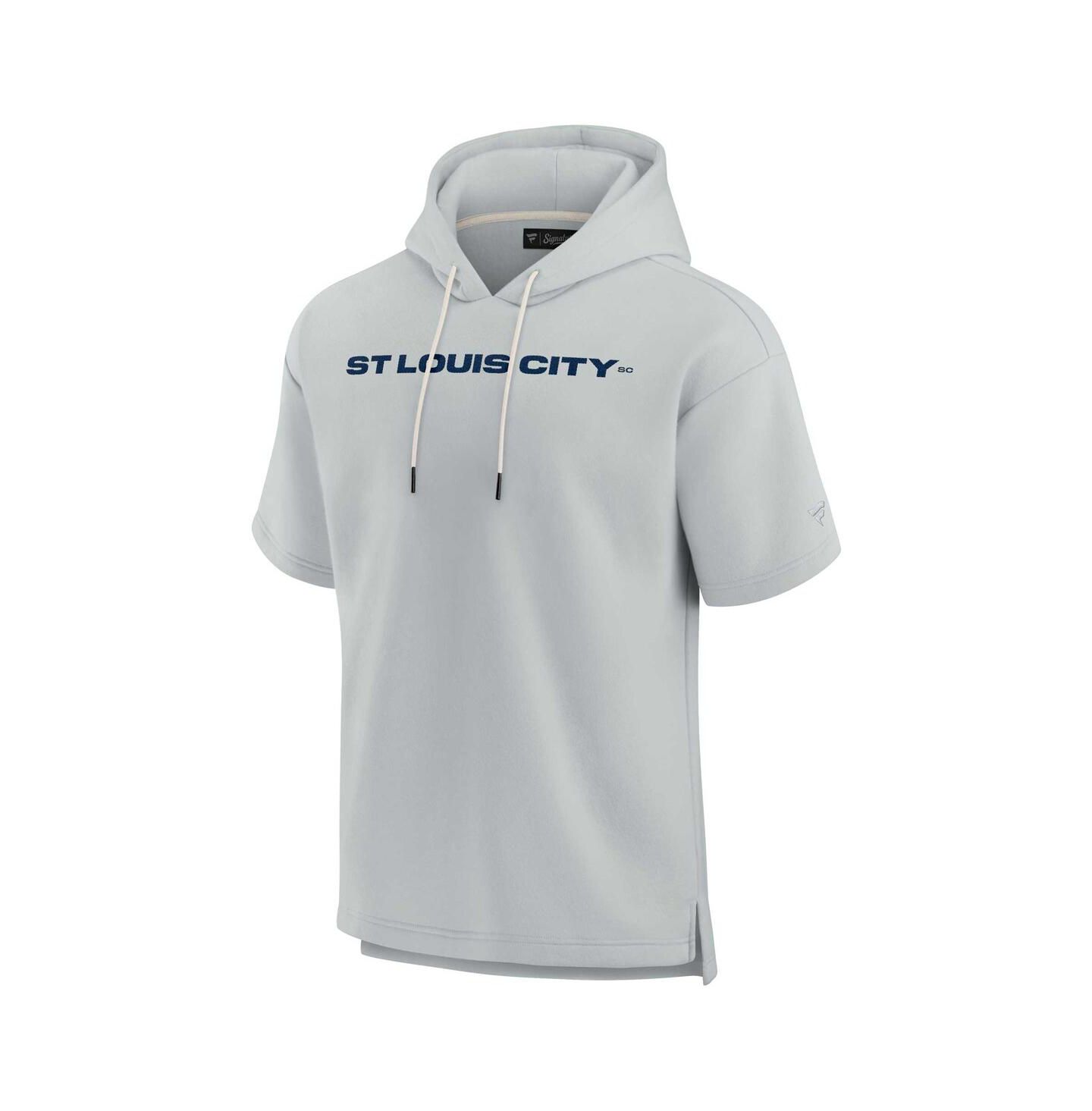 Худи Fanatics Signature Gray St. Louis City SC Super Soft Fleece Short Sleeve Pullover — фото 2