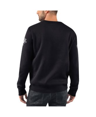 Men's x NHL Black Ice Black Pittsburgh Penguins Cross Check Pullover Sweatshirt