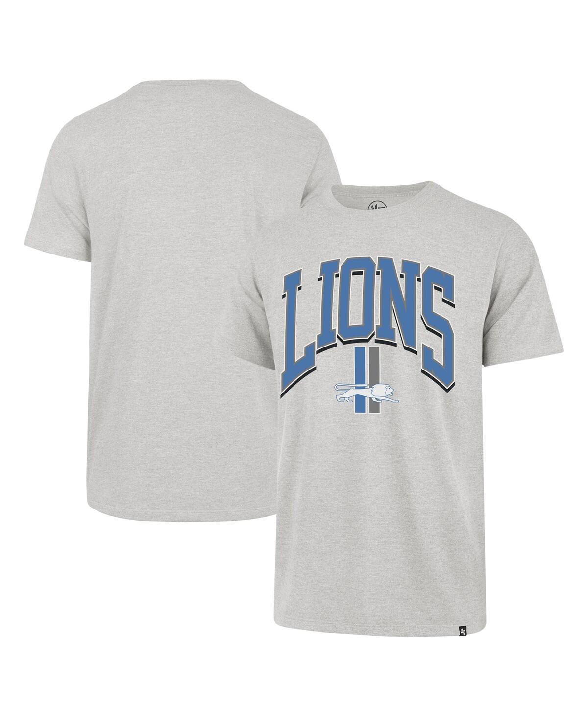 47 Brand Men's ' Gray Detroit Lions Walk Tall Franklin T-shirt