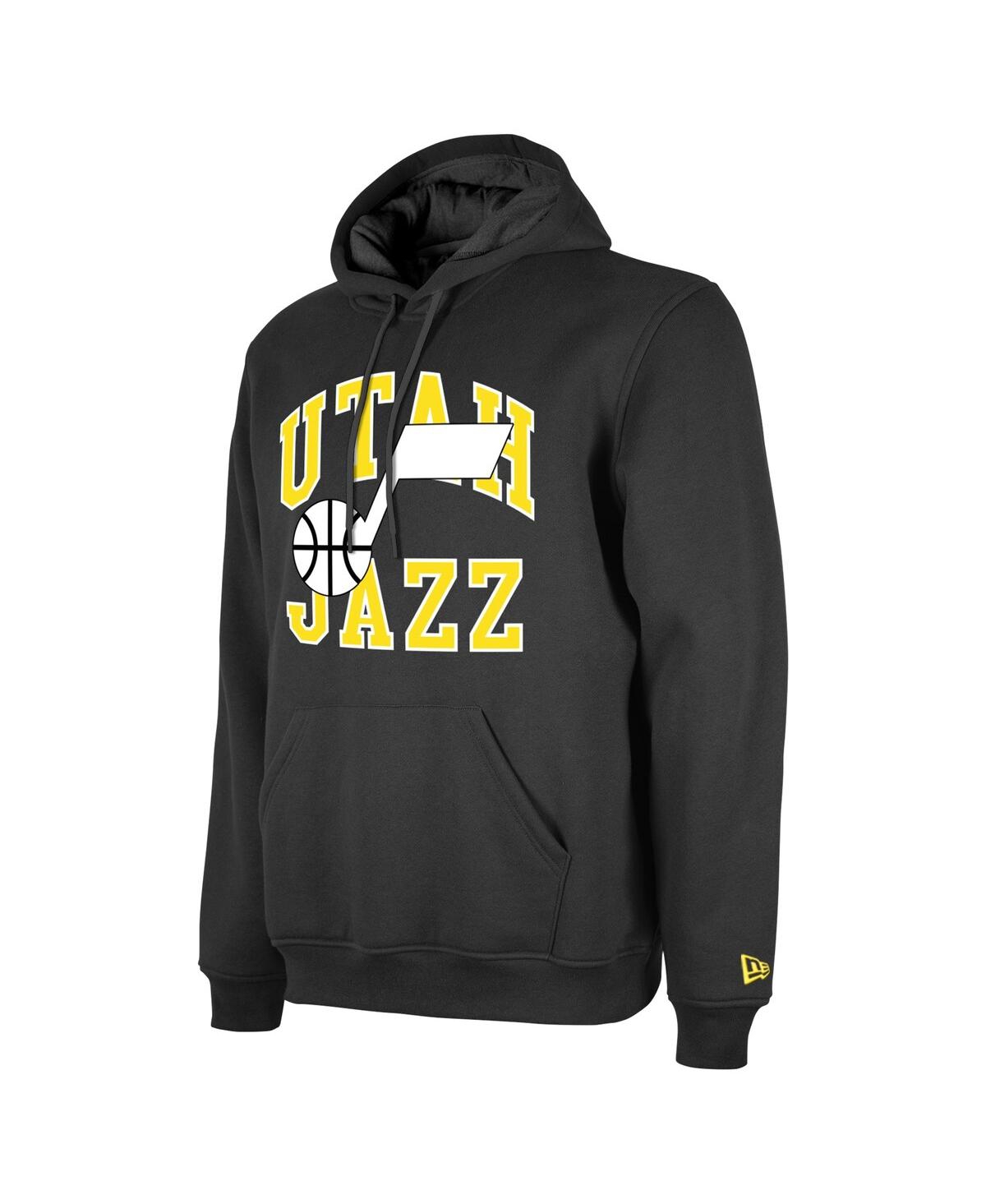 NEW ERA MEN'S AND WOMEN'S NEW ERA BLACK UTAH JAZZ 2023/24 SEASON TIP-OFF EDITION PULLOVER HOODIE 