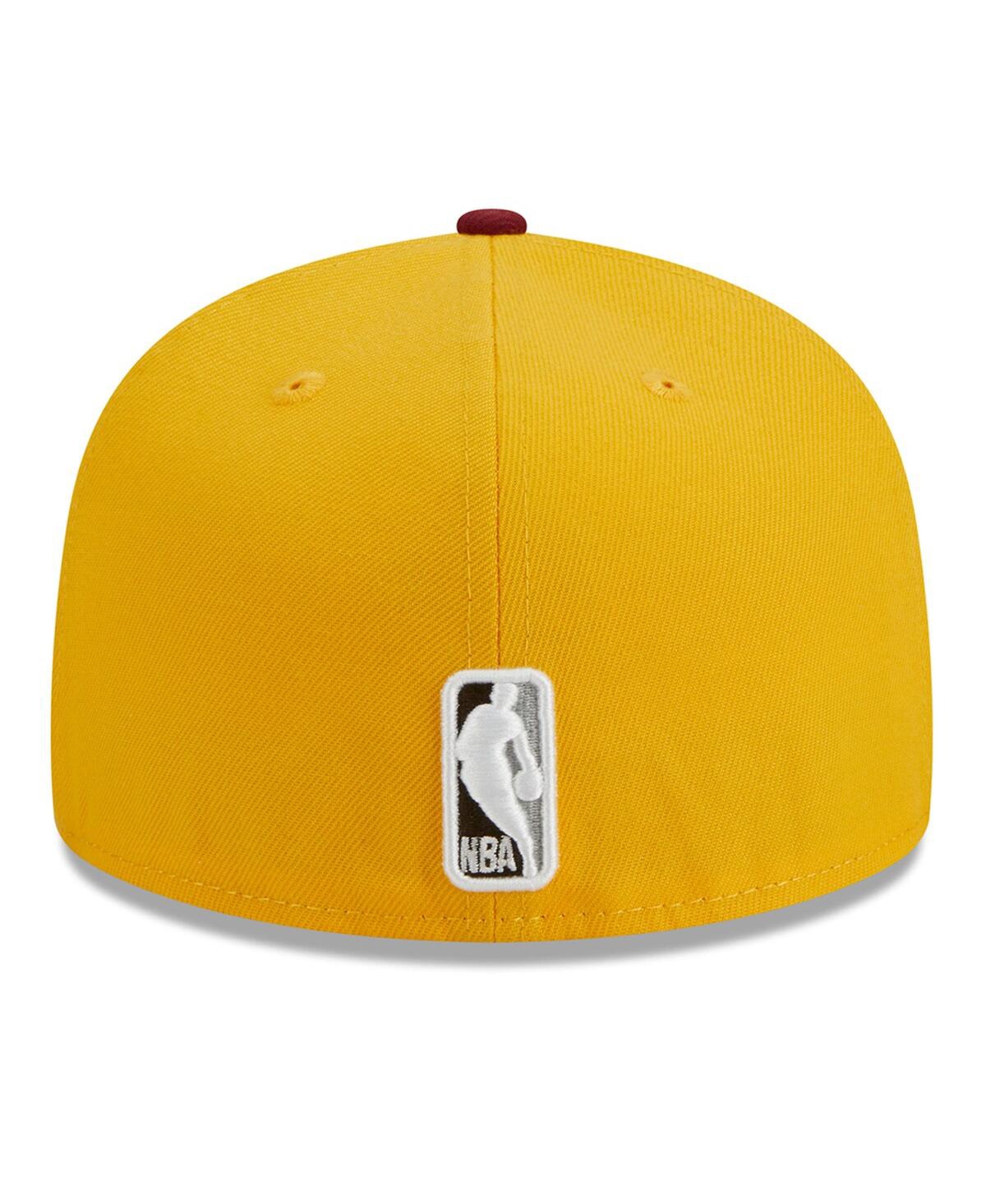 Men's New Era Red Los Angeles Lakers Fall Leaves 2-Tone 59FIFTY Fitted Hat - Red
