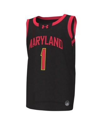 Big Boys #1 Black Maryland Terrapins Replica Basketball Jersey