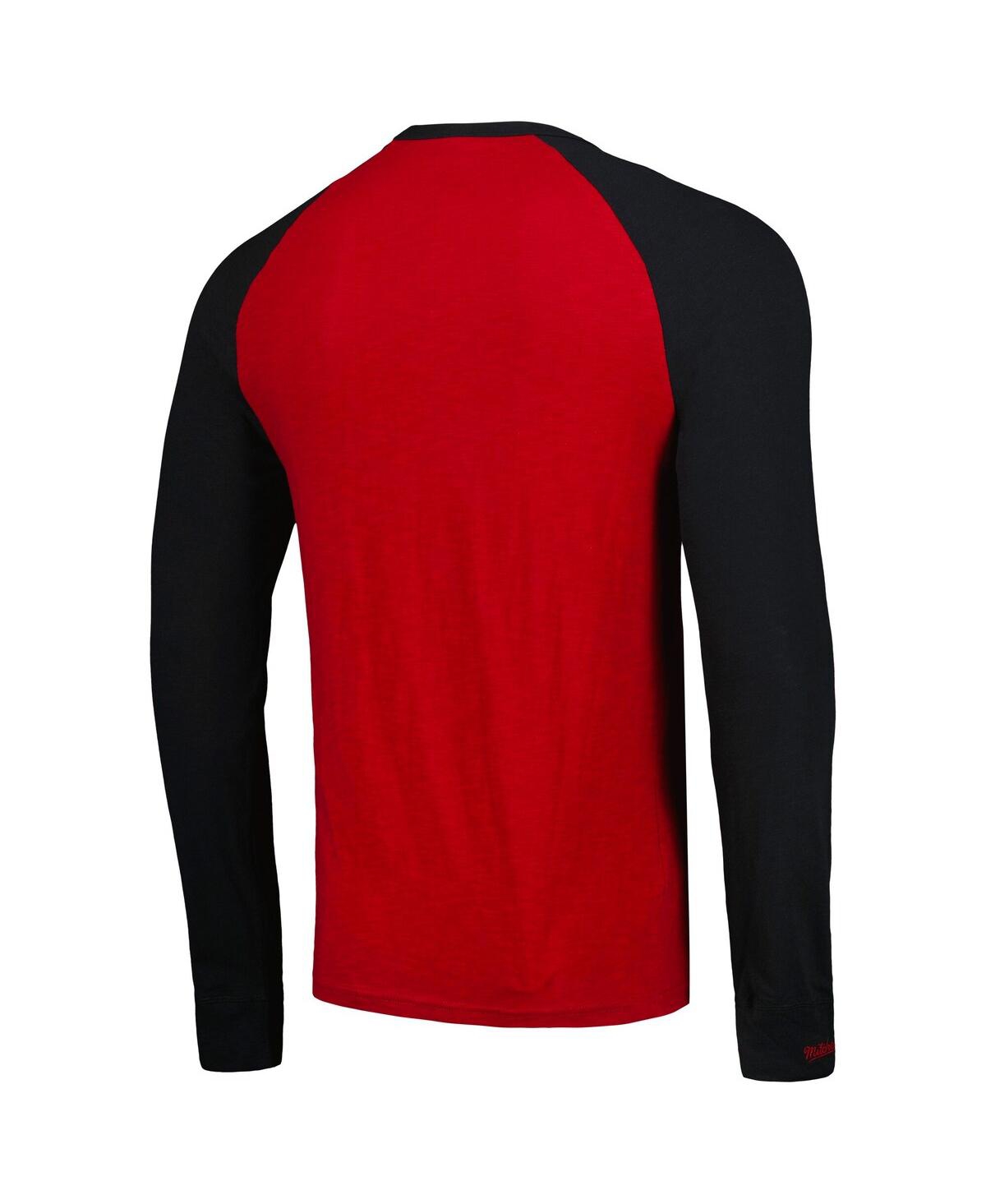 Men's Mitchell & NessSouth Carolina Gamecocks Legendary Slub Raglan Long Sleeve T-shirt - Garnet