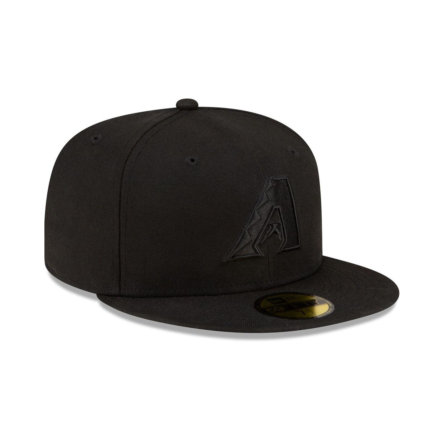 Men's Arizona Diamondbacks Black on Black 59FIFTY Fitted Hat