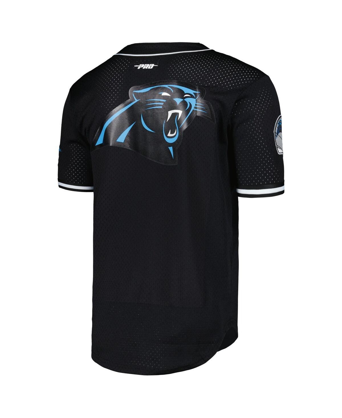 Shop Pro Standard Men's  Bryce Young Black Carolina Panthers Mesh Baseball Button-up T-shirt