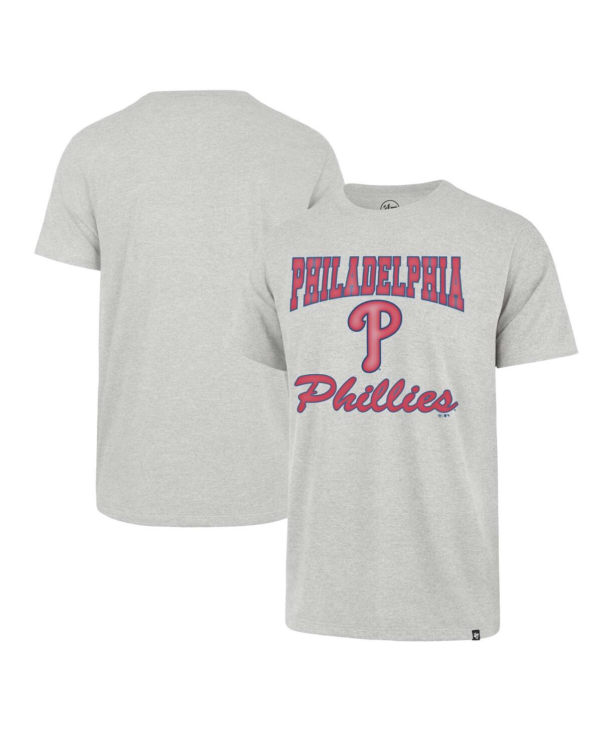 47 Brand Men's ' Heather Gray Philadelphia Phillies Sandy Daze Franklin T-shirt