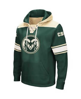 Men's Green Colorado State Rams 2.0 Lace-Up Pullover Hoodie
