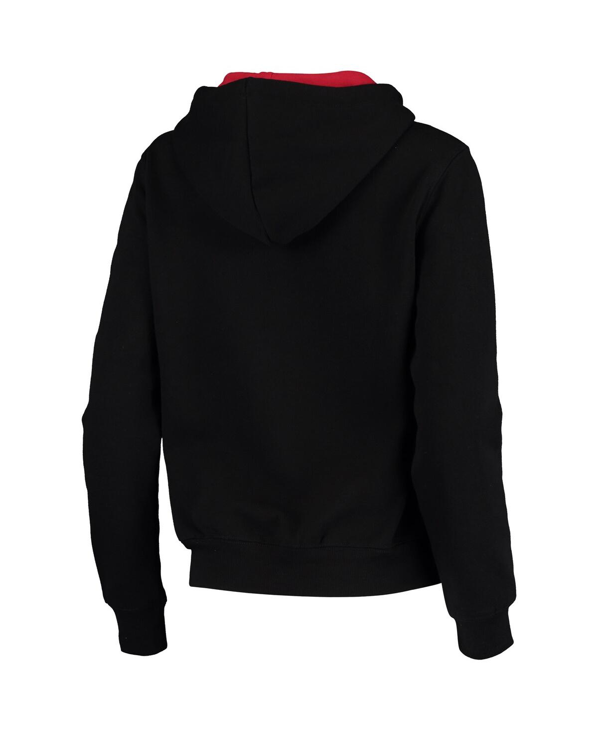 Colosseum Women's  Black Texas Tech Red Raiders Loud And Proud Pullover Hoodie In Black