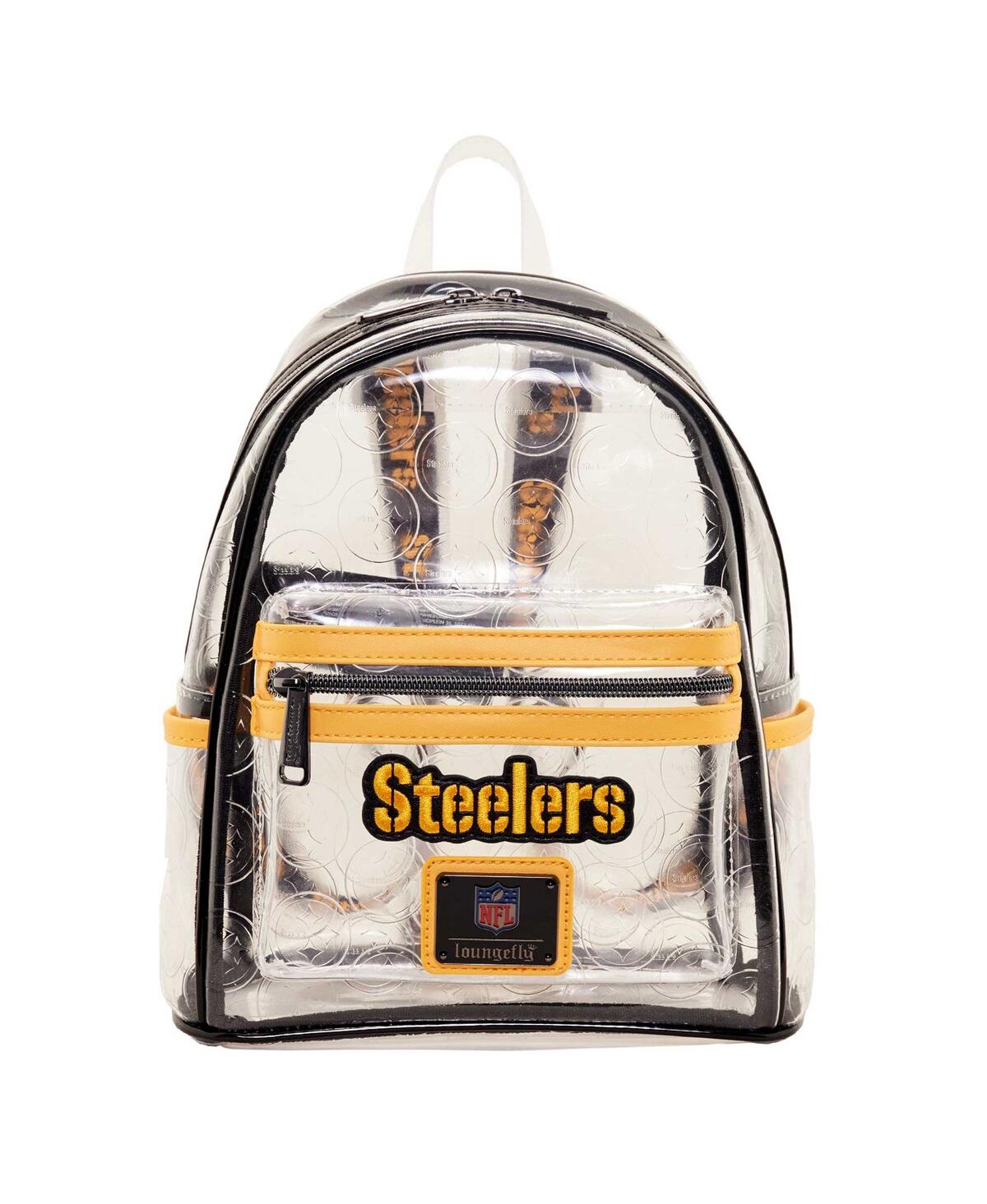 Men's and Women's Loungefly Pittsburgh Steelers Clear Mini Backpack - Clear