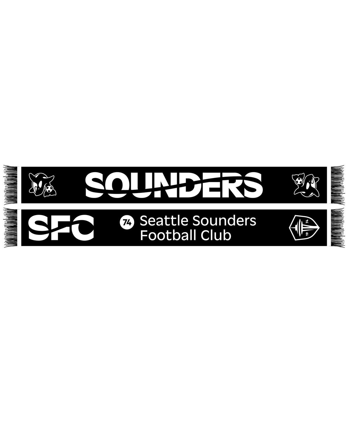 Men's and Women's Seattle Sounders Fc Orca Scarf - Black